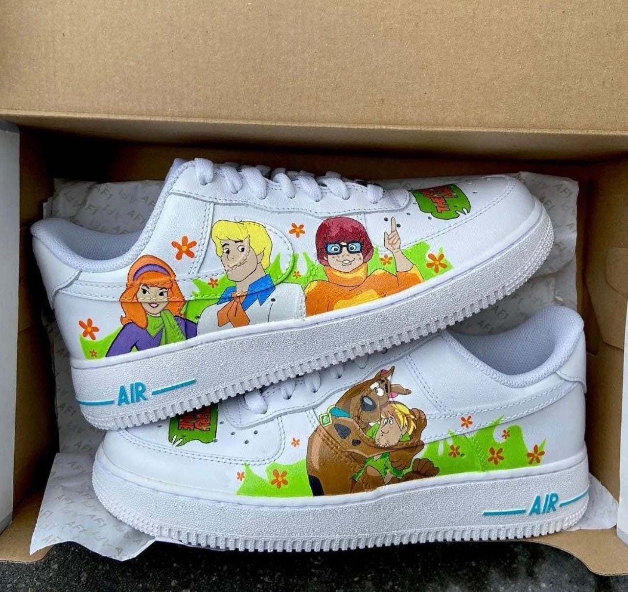 Scooby doo Air Force 1 Etsy