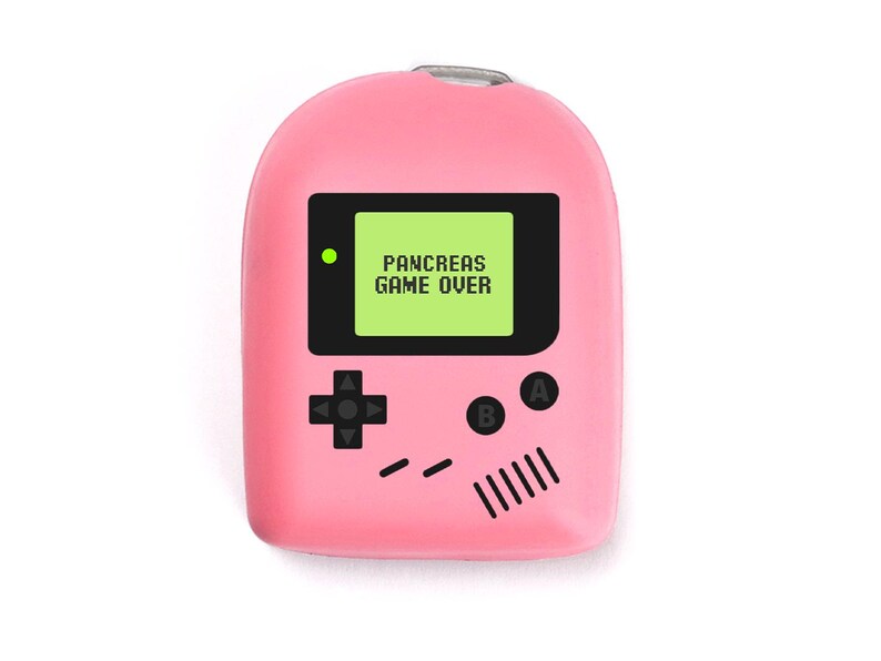 Omnipod Cover - Print - Game Over Blush