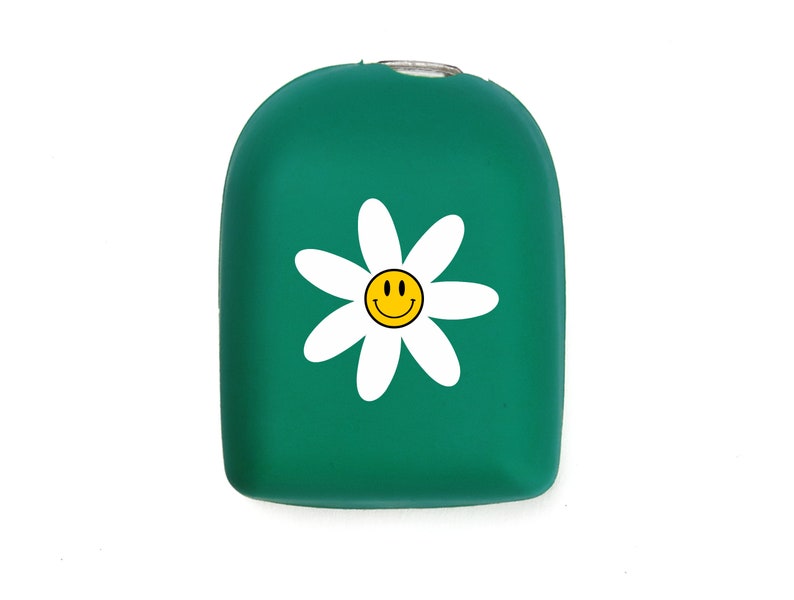 Omnipod Cover Print Happy Daisy Emerald