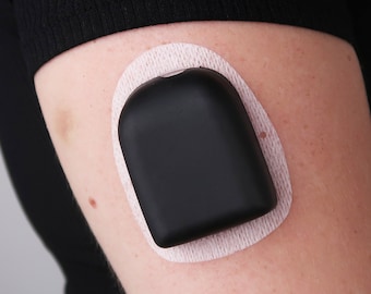 Black Omnipod Cover: Reusable Case (Fits All Omnipod Models)