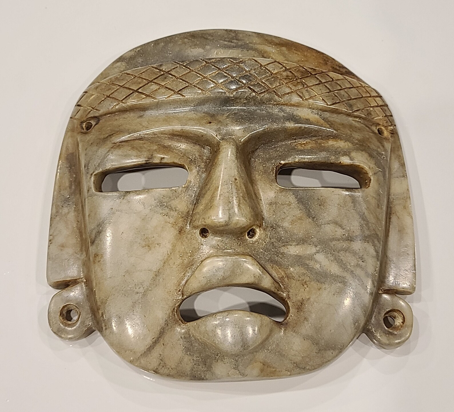 South American Handcrafted Stone Tribal Mask Etsy