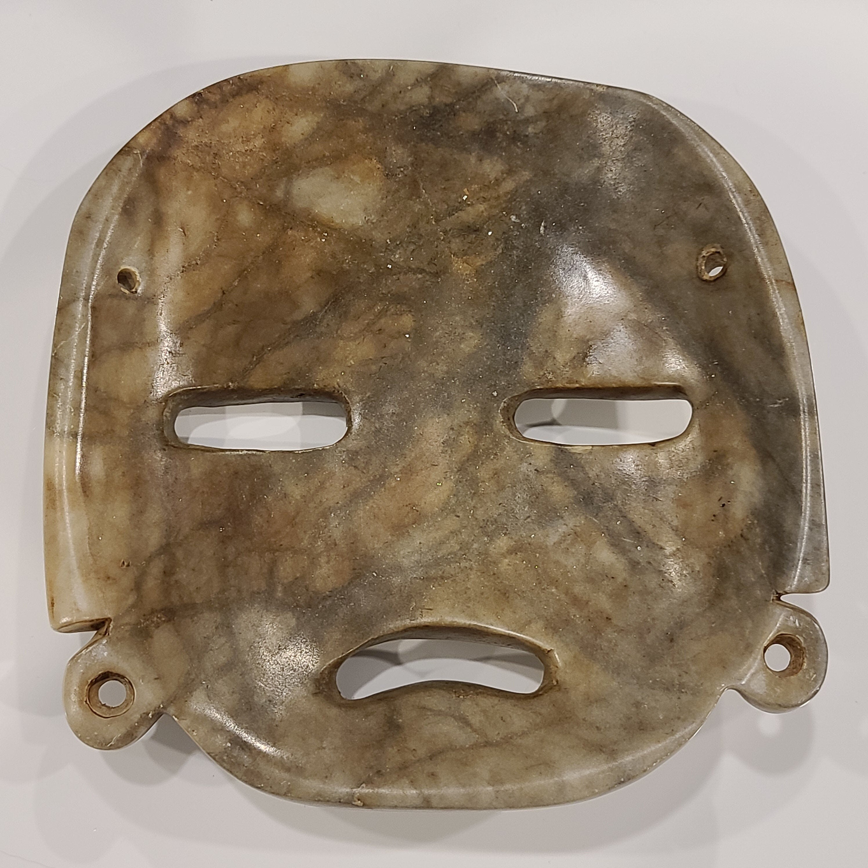 South American Handcrafted Stone Tribal Mask Etsy