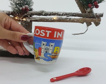 Lisboa Mug / Coffee Mug / Vintage Mug / Ceramic Cup / Funny Mugs / Pottery Mugs / Travel Mug / Gift Mug / Gift For Mom / Travel Gift