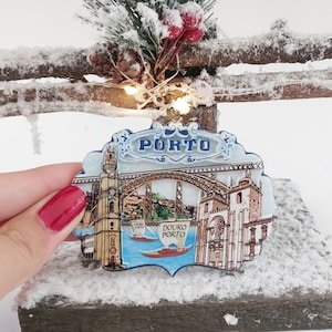Porto keramische magneet/keramiektegel magneet/Porto magneet/souvenir uit Portugal/Portugal bewaar de datum/Portugal geschenken/cadeau voor moeder
