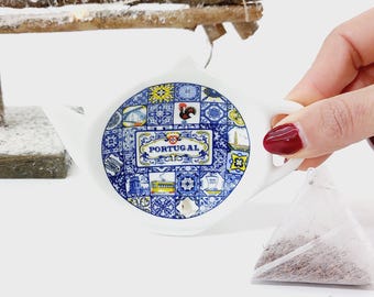 Mini Dish For Tea Bag Portugal / Tea Bag Dish / Tea Pot Dish / Teapot Tea Bag Holder / Tea Lovers / Cooksmart / Portugal Save The Date