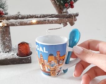 Small Ceramic Mug / Espresso Cup / Coffee Mug / Ceramic Cup / Cute Mug / Funny Mugs / Portugal Gifts / Travel Memory Gift / Christmas Gift