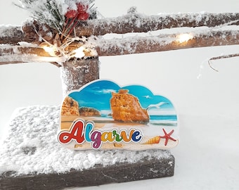 Ceramic Algarve Magnet / Ceramic Magnet / Cute Magnet / Travel Memory Gift / Portugal Save The Date / Portugal Gift / Travel Lover Gift