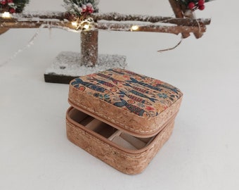 Mini Guard Jewels / Jewelry Storage For Travel / Jewelry Box / Cork Jewelry Box / Travel Jewelry Storage / Jewellery Organizer /Gift For Her