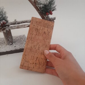Tarjetero de corcho natural / Cartera de corcho natural / Monederos para mujer / Regalo mujer / Cartera larga / Cartera de corcho / Cartera vegana / Regalo para amigo