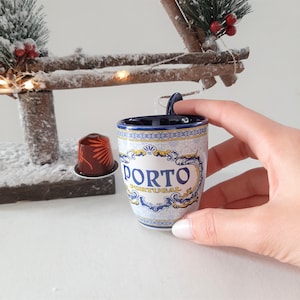 Porto Mug / Travel Mug / Gift Mug / Coffee Cup / Espresso Cup / Ceramic Mug / Pottery Mug / Portugal Save The Date / Latte Mug / Vintage Mug