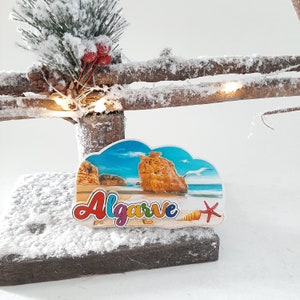 Keramische magneet Algarve / Keramische magneet / Leuke magneet / Reisgeheugencadeau / Portugal bewaar deze datum / Portugal cadeau / cadeau reisliefhebber