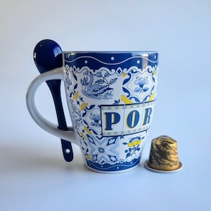 Duży kubek Portugalia / Kubek do herbaty / Kubek biurowy / Kubek do kawy / Pamiątka z Portugalii / Portugalia Save The Date / Zabawny prezent / Prezent podróżny