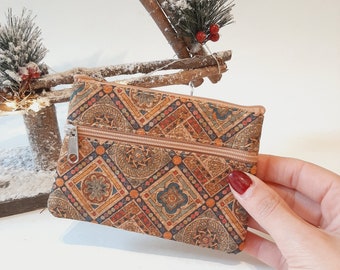 Cork Wallet / Cork Coin Purse Wallet / Vegan Wallet / Wallet / Cork Coin Holder/ Eco Friendly Wallet / Cork Bag /Gift For Her / Gift For Mom