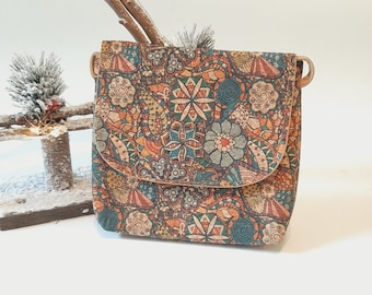 Cork Shoulder Bag / Cork Bag / Crossbody Bag / Cork Bag For Women / Vegan Bag / Ecofriendly Shoulder Bag / Bohemian Bag / Vegan Shoulder Bag