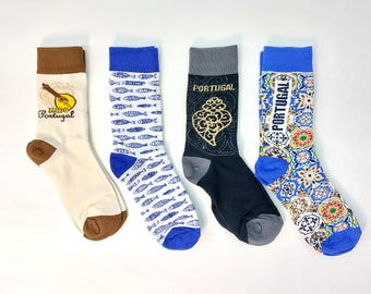 Portugal Socks/ Happy Socks / Christmas Socks / Cotton Socks / Family Socks / Cute Socks / Gift From Portugal / Christmas Gift / Family Gift