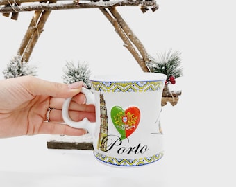 Coffee Mug Porto / Coffee Mug / Ceramic Mug / Travel Mug / Gift Mug / Coffee Cup / Pottery Mugs / Vintage Mug / Porto Gift / Portuguese Gift