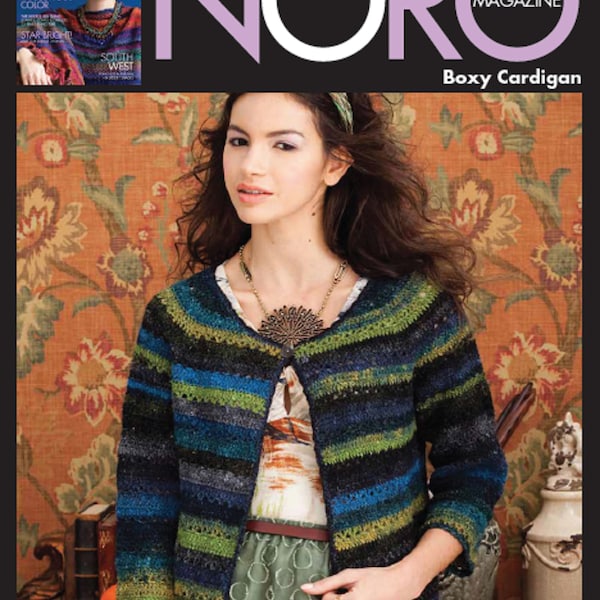 Noro Boxy Cardigan # 29 PDF Häkelanleitung, fortgeschrittene Anfänger, nur in Englisch