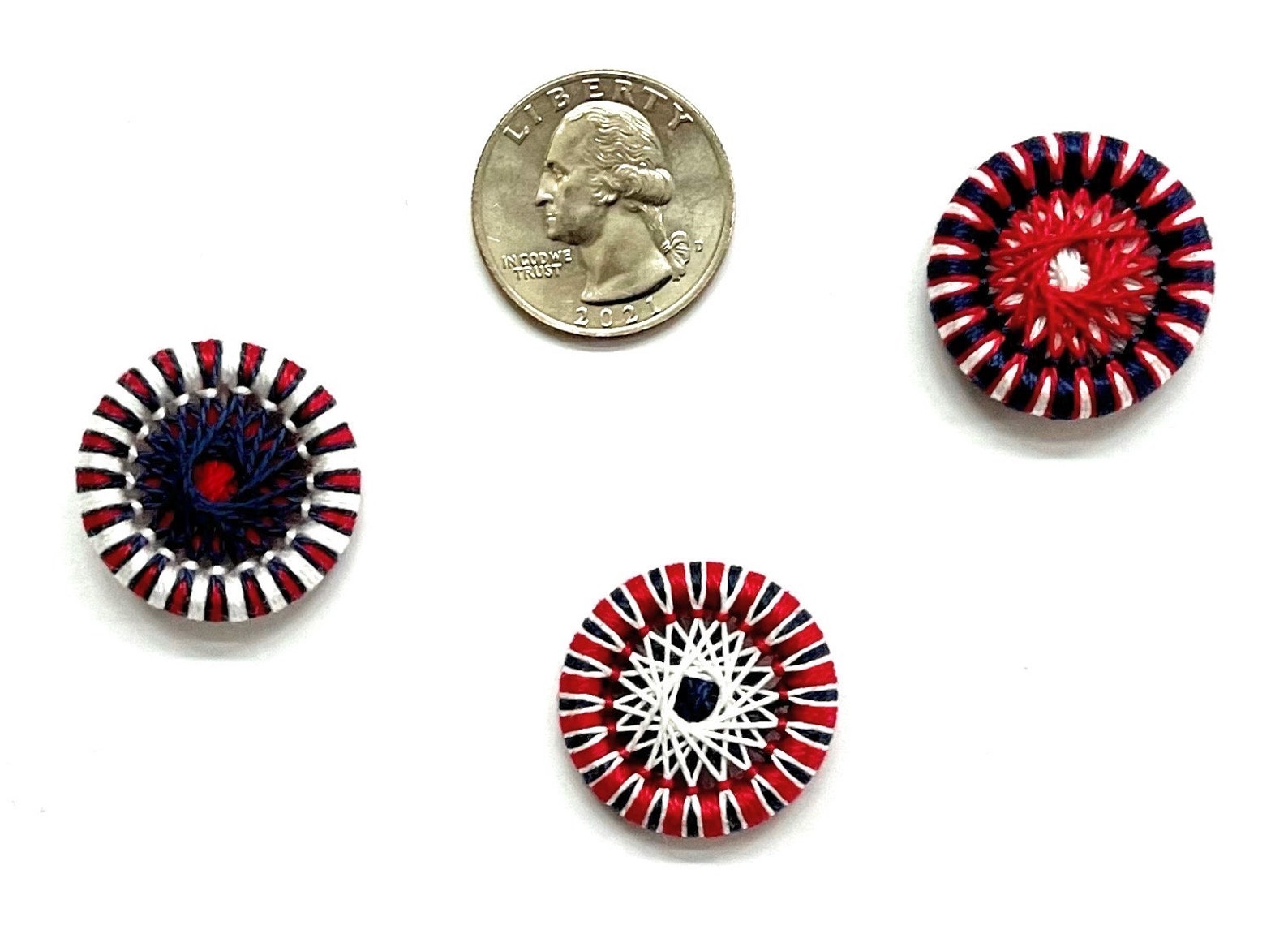 Thread Buttons, 3-pack, 1” Each, Shirtlace, Zwirnknopfe Buttons for ...