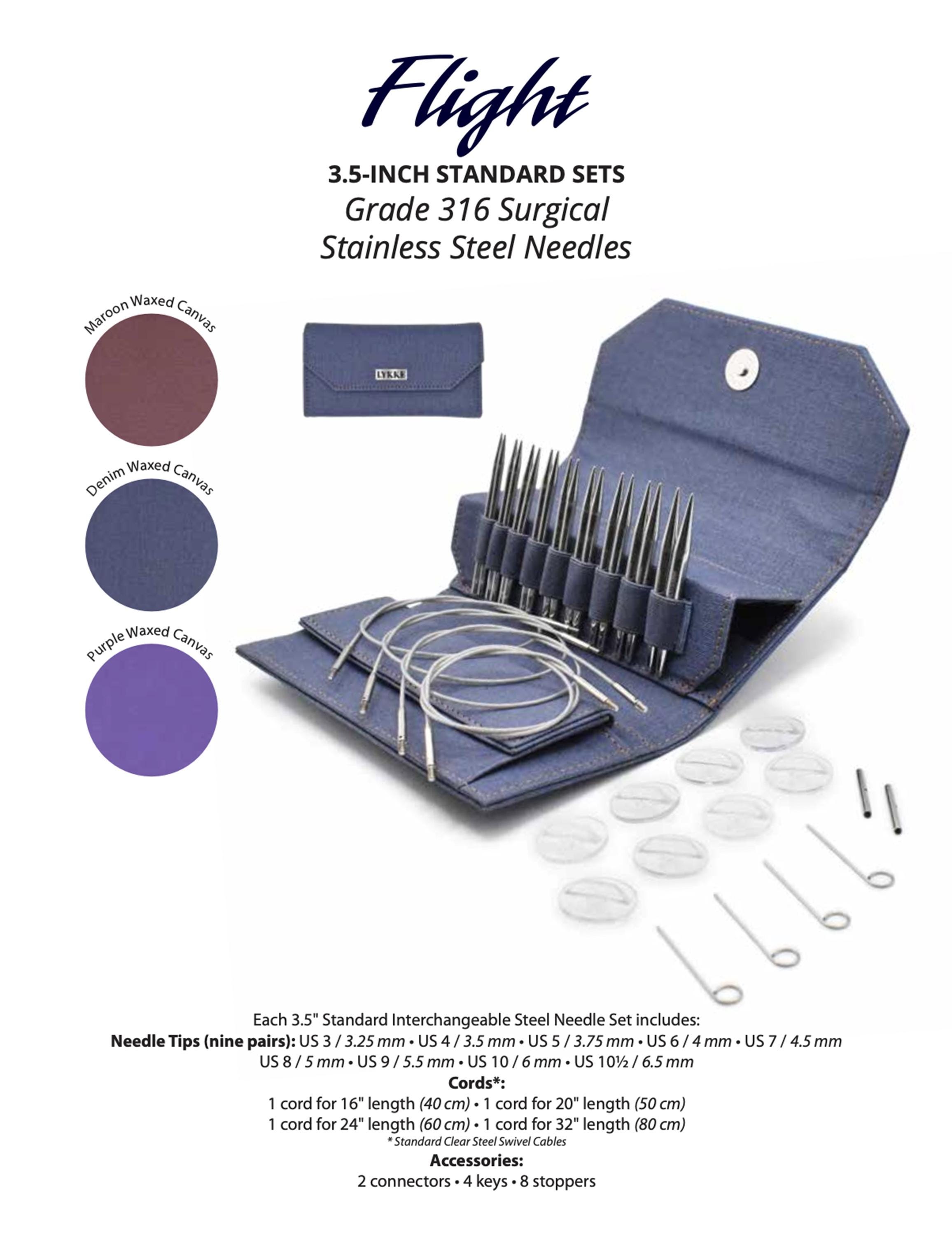 LYKKE Flight 3.5-inch Interchangeable Knitting Needles Gift Set