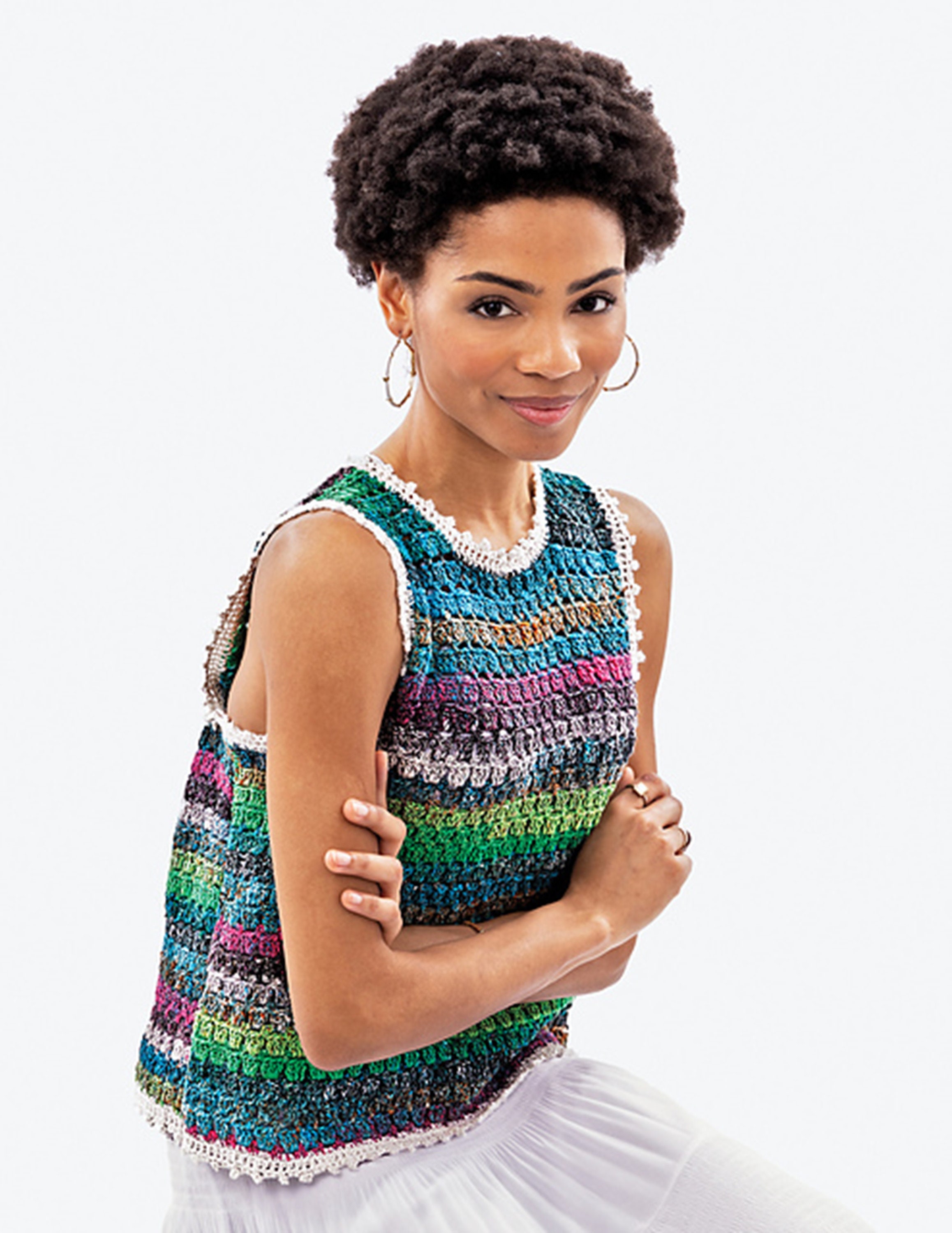 NORO - Patapsco Top Crochet PDF Pattern, Easy, English and German