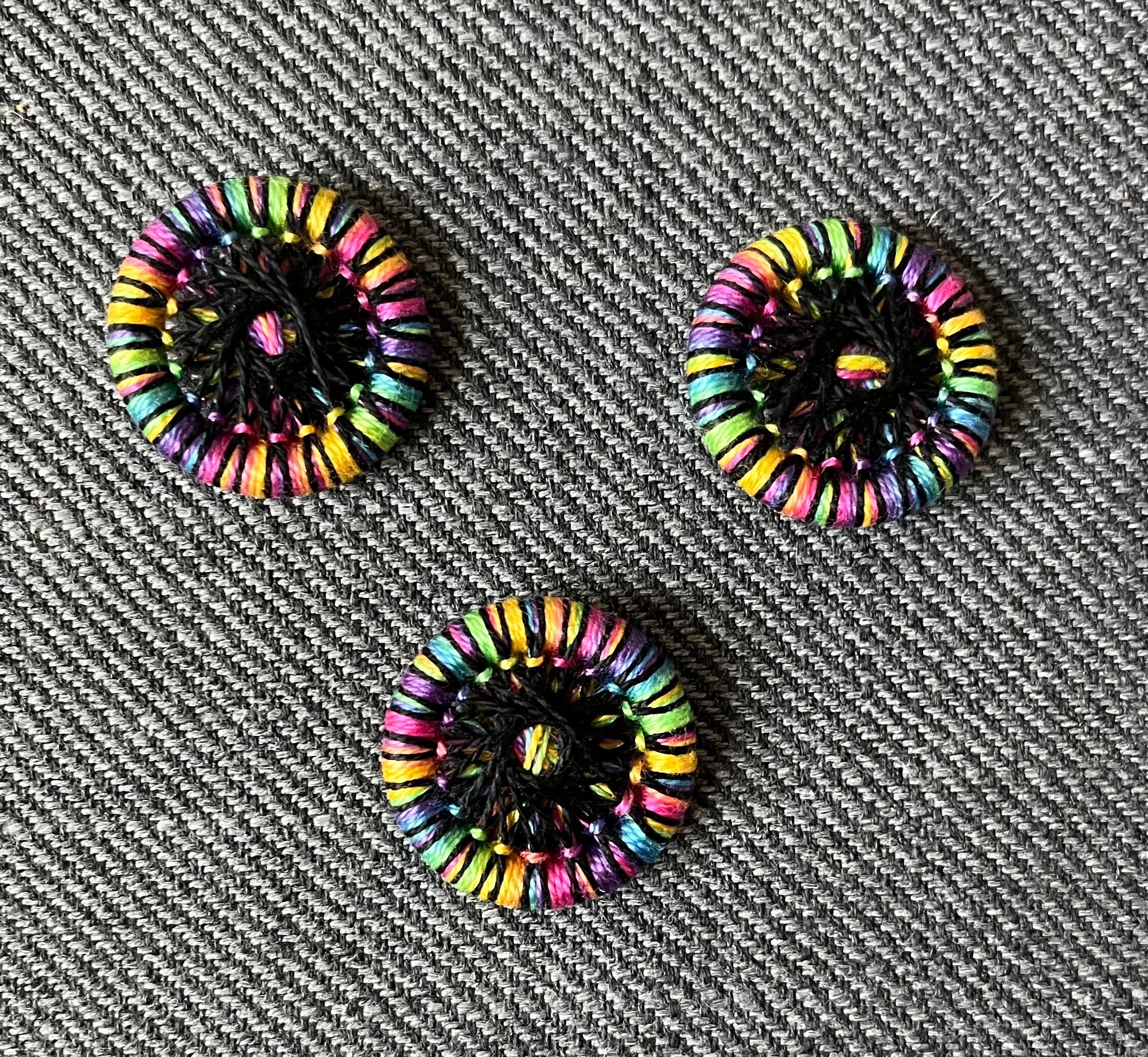 Thread Buttons, 3-pack, 1” Each, Shirtlace, Zwirnknopfe Buttons for ...