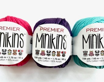 Premier Yarns Minikins Yarn, 3-Pack (50g each)