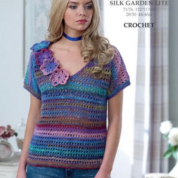 NORO - Crochet Top NSL039, Tee, Crochet PDF Pattern