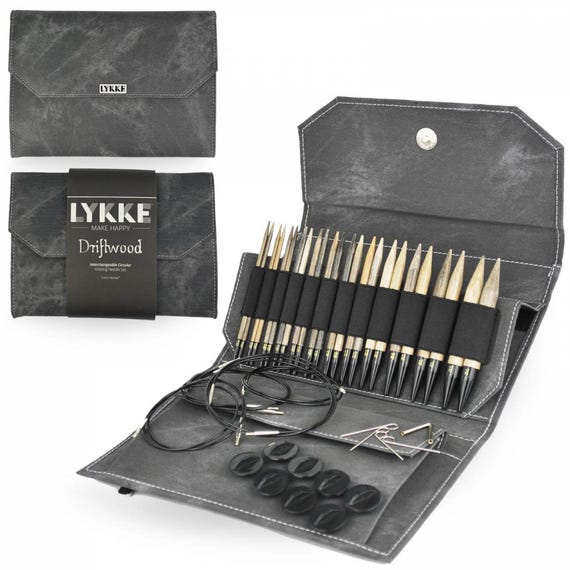 LYKKE Driftwood 5inch 輪針セット LYKKE Driftwood 5-inch Interchangeable Knitting Needles Gift Set