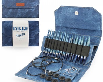 LYKKE Indigo 5-Inch Interchangeable Knitting Needles Gift Set