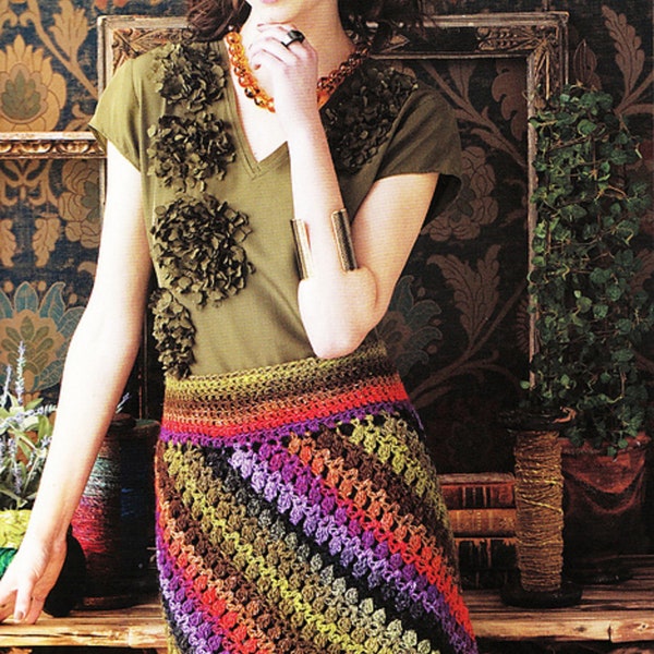 NORO - Bias Miniskirt #30 Crochet PDF Pattern