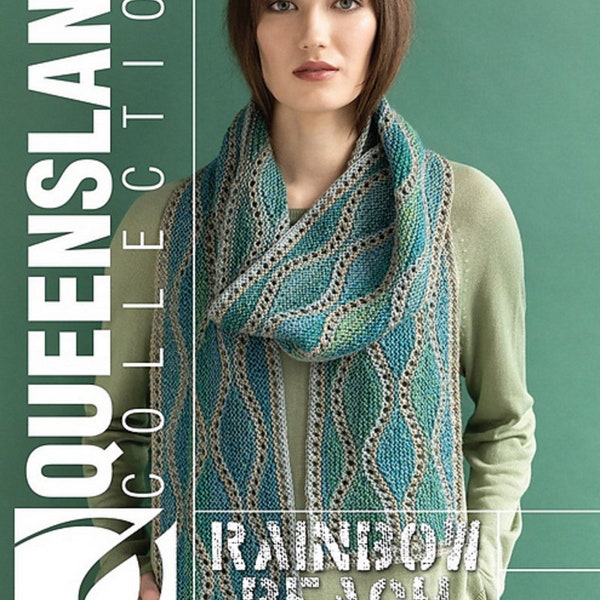 Queensland - Kay Scarf PDF Knitting Pattern, Instant Download