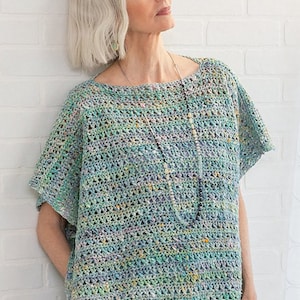 NORO - Pacifica Poncho, PDF Häkelanleitung, PDF, einfach, Anfänger, Englisch, Deutsch, Spanisch (Kastilisch), Französisch, Italienisch und Niederländisch (Flämisch).