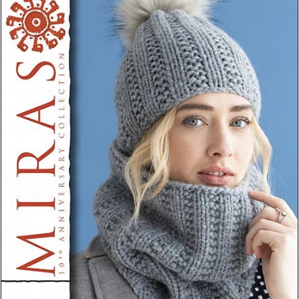 Cristina Hat and Cowl PDF Knitting Pattern, Instant Download