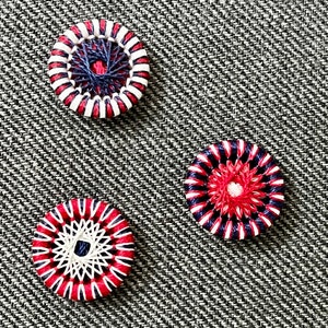 Thread Buttons, 3-pack, 1” Each, Shirtlace, Zwirnknopfe Buttons for ...