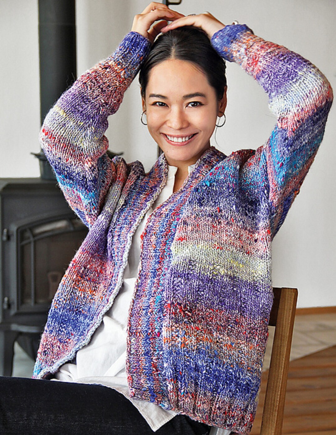 NORO - Botan Cardigan Sweater PDF Knitting Pattern, Instant Download ...