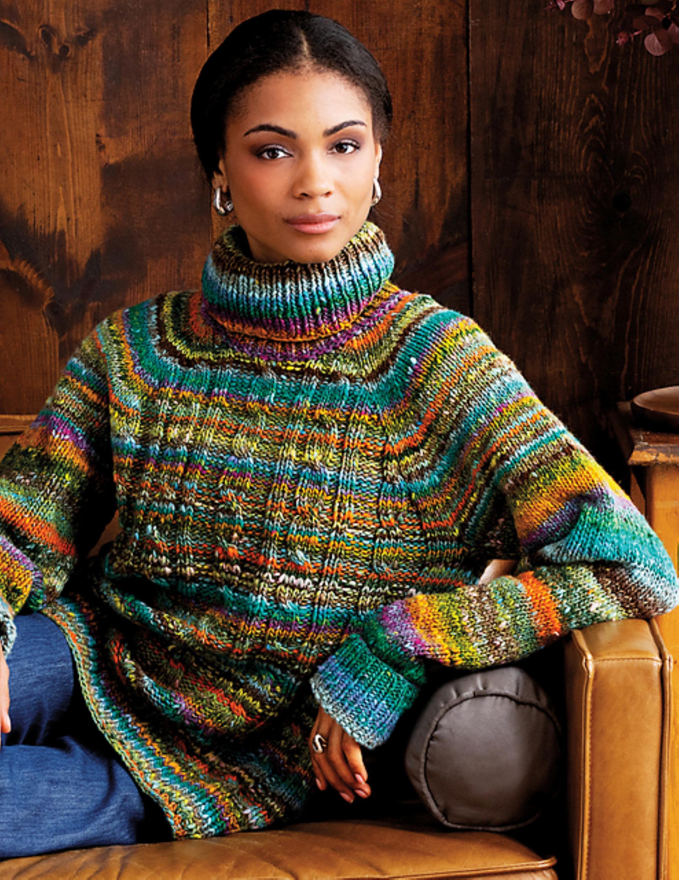 Pull Col Roulé Femme Arc-en-ciel Taille M - Acrylique Occasion Très Bon état