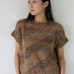 NORO - Kin Top, Short Sleeve, PDF Knitting Pattern