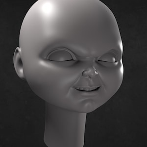Chucky Doll Head STL 3D print model