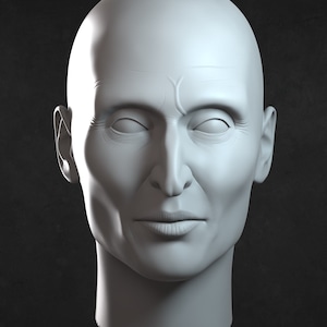 Valak, demon nun head model
