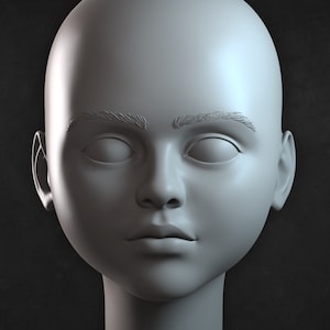M3gan doll head 3D print model