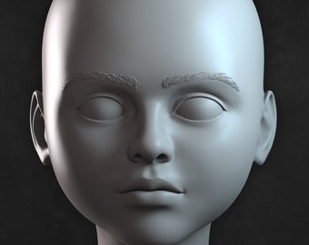 M3gan doll head 3D print model