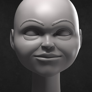 Buddi 3D print head from Child's Play 2 heads included