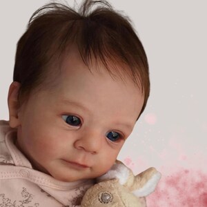 48 cm 45 cm Nouveau-né doux au toucher réaliste, réaliste, Reborn babydoll, fait main, vinyle image 2