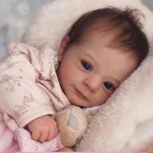 48cm Neugeborene Soft Touch Realistische, Lebensechte Reborn Baby Doll, Handgemacht, Vinyl Bild 1