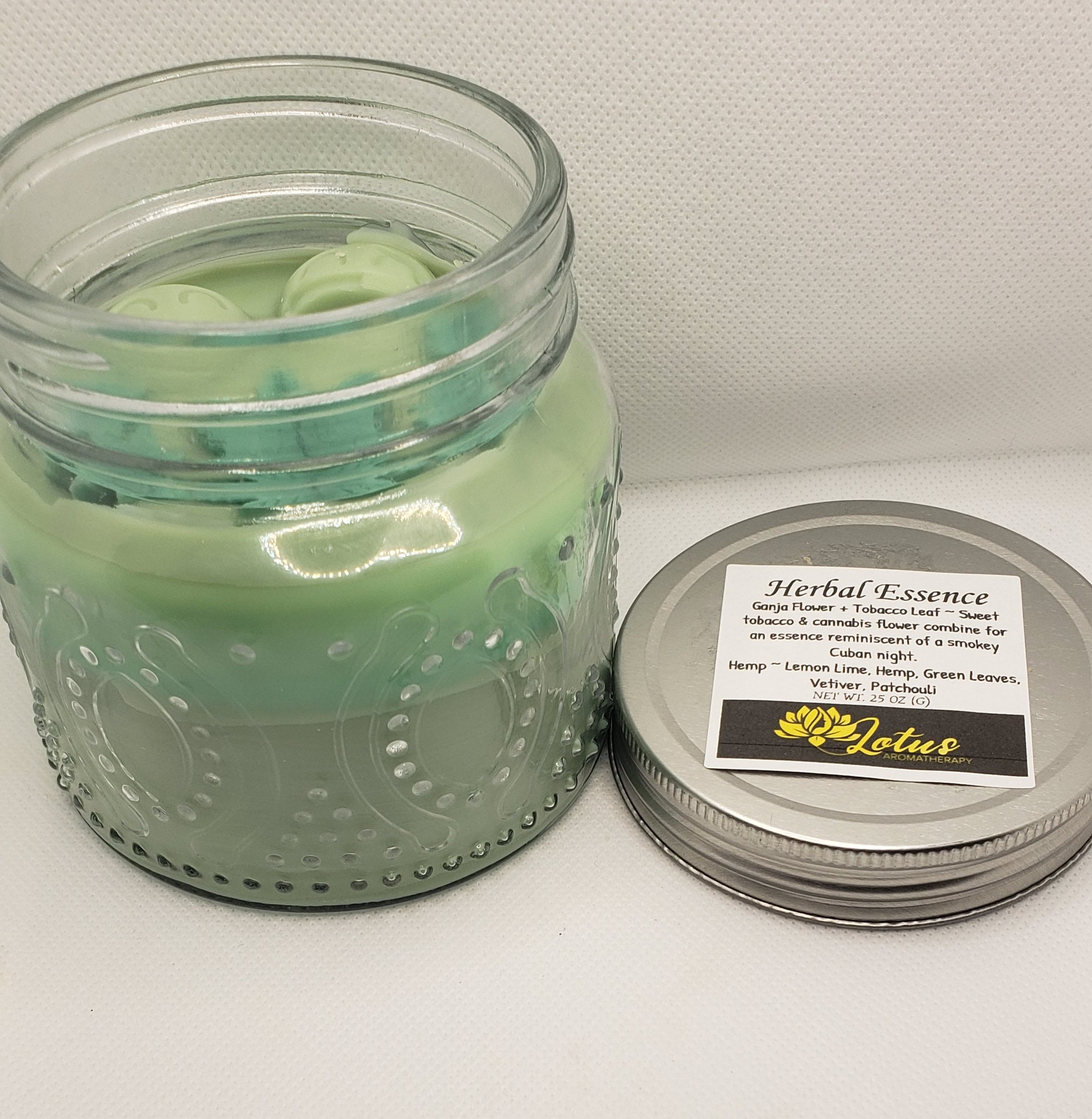Herbal Essence Soy Wickless Candle Etsy