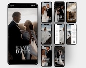 Wedding Invitation Video, Digital Wedding Invitations Template, Video Wedding Invite, Editable Canva Invitation with RSVP Details & Photo
