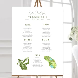Golf Minimalist Wedding Welcome Sign Template, Welcome to Our Wedding Sign, Editable Signage, Modern, Printable