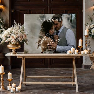 Minimalist Wedding Welcome Sign Template, Welcome to Our Wedding Sign, Editable Signage, Modern, Printable