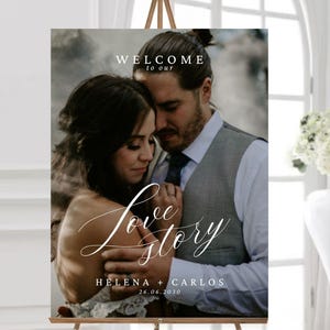 Minimalist Wedding Welcome Sign Template, Welcome to Our Wedding Sign, Editable Signage, Modern, Printable