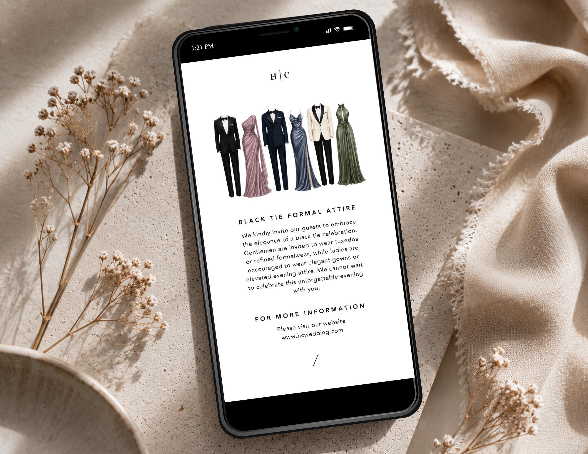 formal dress invitation Invite 25.10COLL